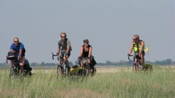 People Biking the TransAmerica Bike Trail